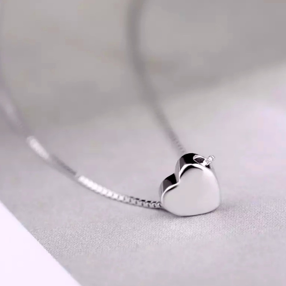 π Sterling Silver 925 Heart π Necklace